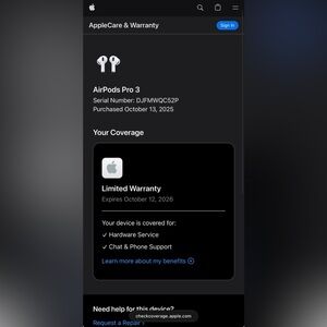 100% Authentic Apple AirPods Pro 3 - Factory Sealed!